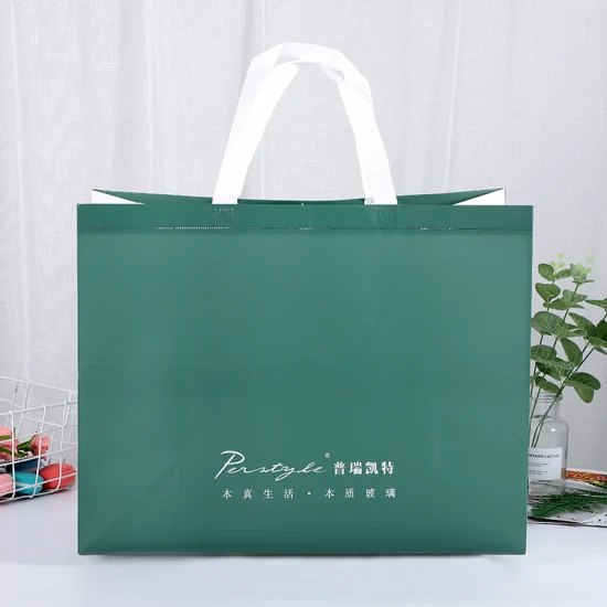 Ultrasonic Hot Pressing Laminated PP Non Woven Tote Shopping Bag Promotional Wholesale Price Non Woven Fabric Bag Non