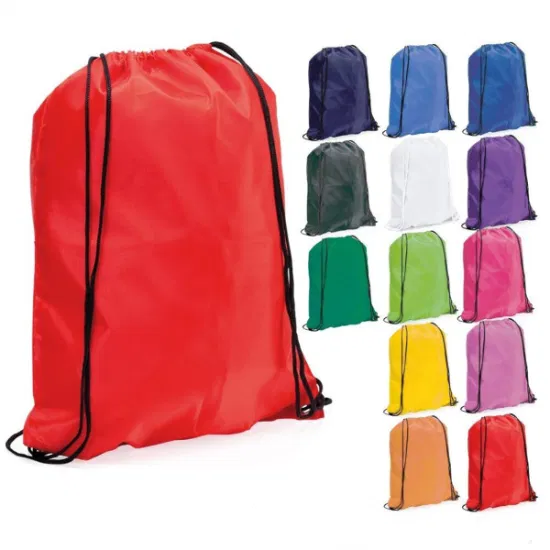 Wholesale Promotional Polyester Non Woven Cotton Backpack Gym Drawstring Bag