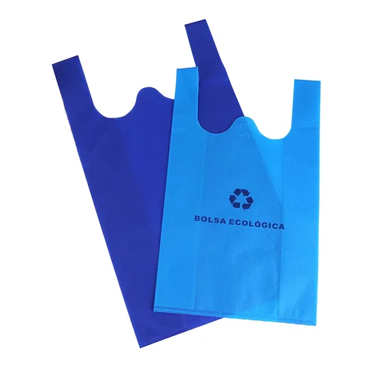 Promotional Standard Size Flat Reusable Handle Ultrasonic Shopping Bag Bottle T