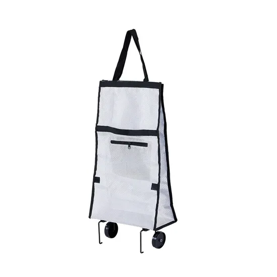 Cheap Foldable Shopping Bags with Wheel with Customized Design 