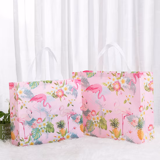 Advertising Laminated Ultrasonic Non Woven Shopping Tote Bags