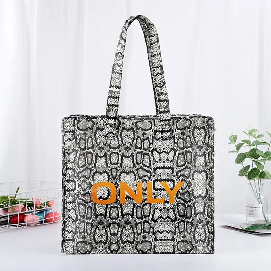 Colorful Ultrasonic Hot Pressing Non Woven Gift Bag Supermarket Reusable Shopping Tote Bag PP Non Woven Eco Polypropylene Shopping Bag 