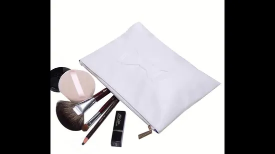 Velvet Makeup Bag with Ultrasonic Special Embossing Velvet Cosmetics Organizer Zipper Bag Velour Clutch Bag Evening Bag 