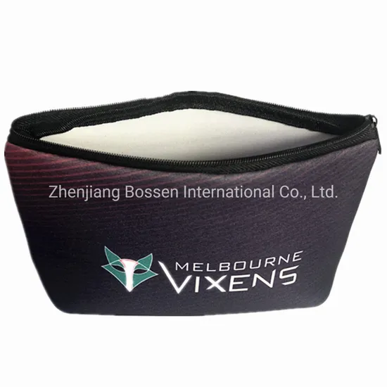 OEM Customized Logo Printed Cotton Polyester File Bag Zipper Packaging Bag Pencil Case 