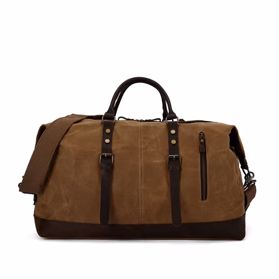 Waterproof Canvas Weekender Overnight Travel Gym Carry