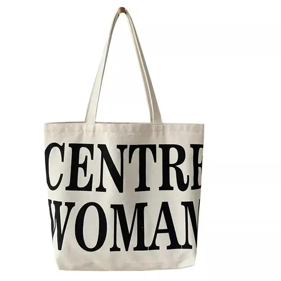 Wholesale Customised Cheap Grocery Reusable Shopper Shopping Black Cloth Canvas Fabric Tote Bag 