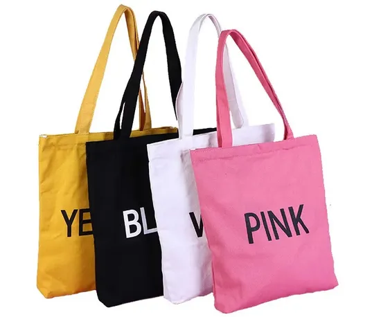 Canvas Printed Cotton Linen Draw String Bags Packaging Custom Logo Drawstring Bag 