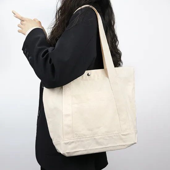 OEM/ODM Blank White Large Cotton Canvas Handbag Daily Life Linen Tote Bag 