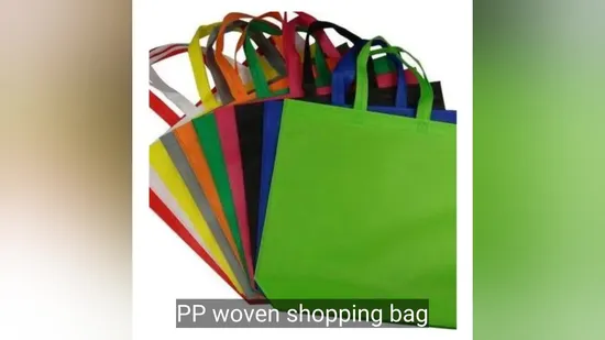 Ultrasonic Custom Logo Printed Reusable Non Woven Tote Machine Bag for Shopping 