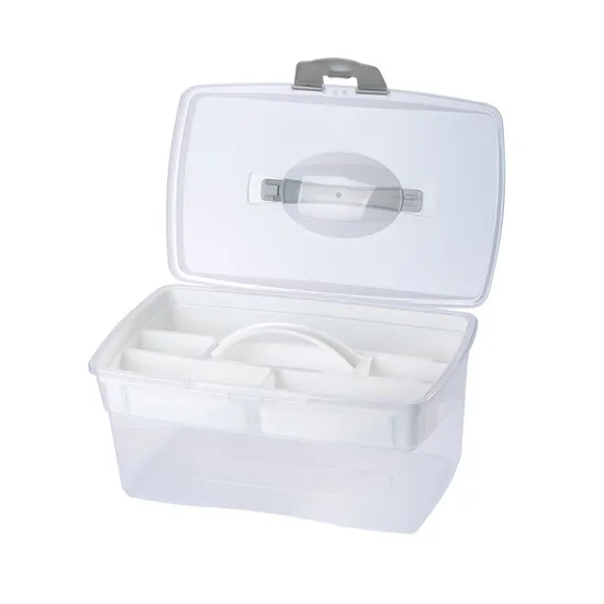 High Quality Plastic Containing Box Craft Box Sewing Box PP Storage Box for Medicine Cabinet 